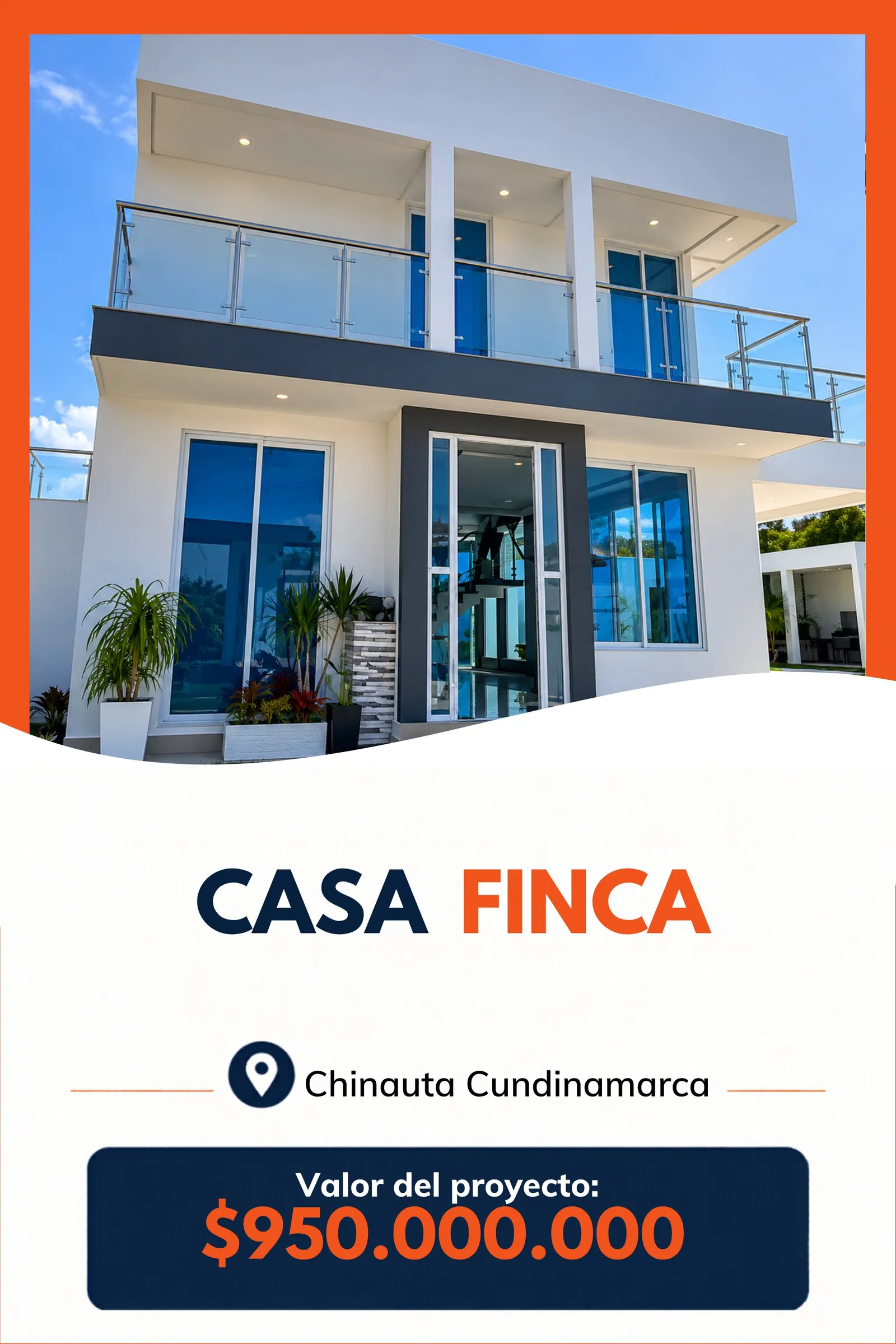 Frente de vivienda terminado